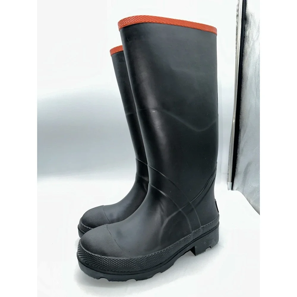 Brazos Men's Black Waterproof Rain Work Steel Toe Boots Size 6 D, FWBWRB1035